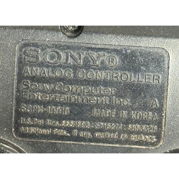 Sony PS2 BLACK Wired Controller OEM DualShock 2 PlayStation 2 SCPH-10010 Tested - Picture 4 of 4